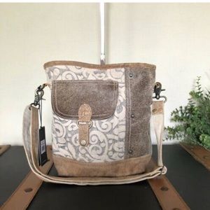 Myra Canvas Shoulder Purse